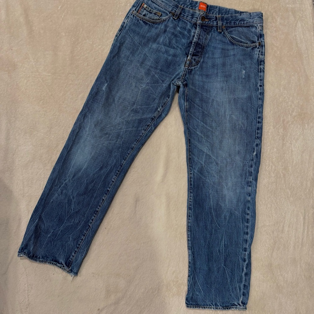 Hugo Boss Blue Straight Jeans Classic Denim